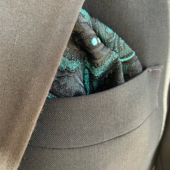 Set of 5 Vintage Pocket Squares - Picture 2 of 3